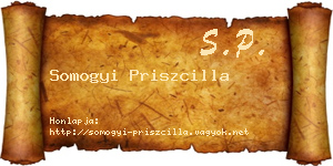 Somogyi Priszcilla névjegykártya